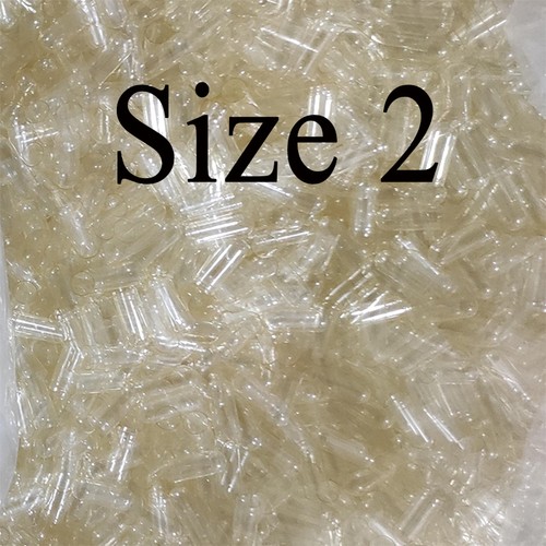 Size empty capsules clear - empty,